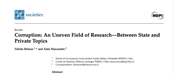 Corruption: An Uneven Field of Research—Between State and Private Topics